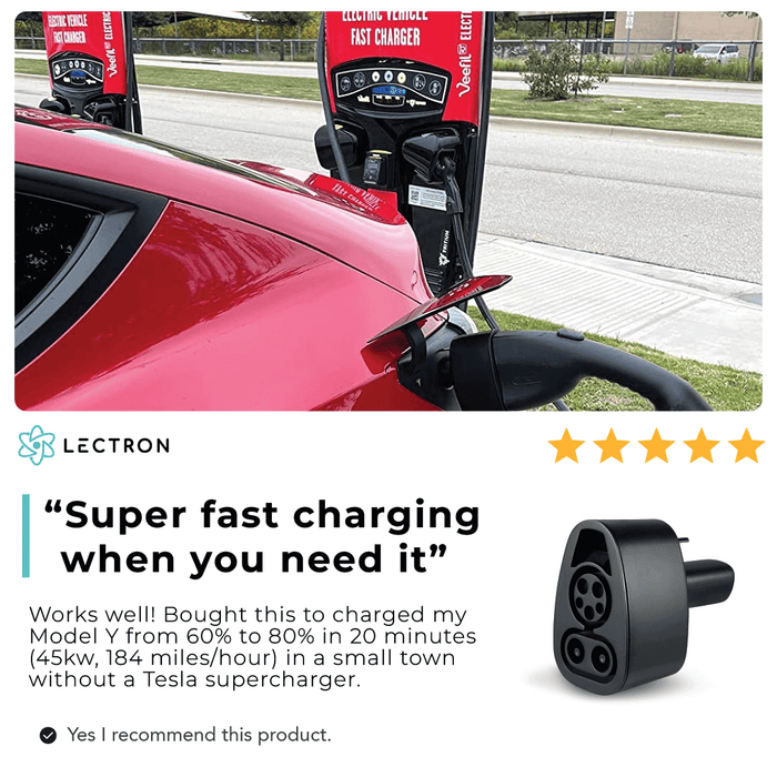Lectron CCS to Tesla (NACS) EV Adapter | 500V | 500 Amp