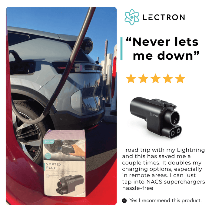 Lectron NACS to CCS Adapter | Vortex Plug | 500A | 1,000V | Compatible with Tesla Superchargers