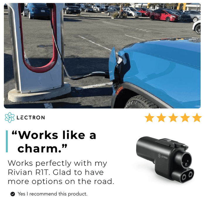 Lectron NACS to CCS Adapter | Vortex Plug | 500A | 1,000V | Compatible with Tesla Superchargers