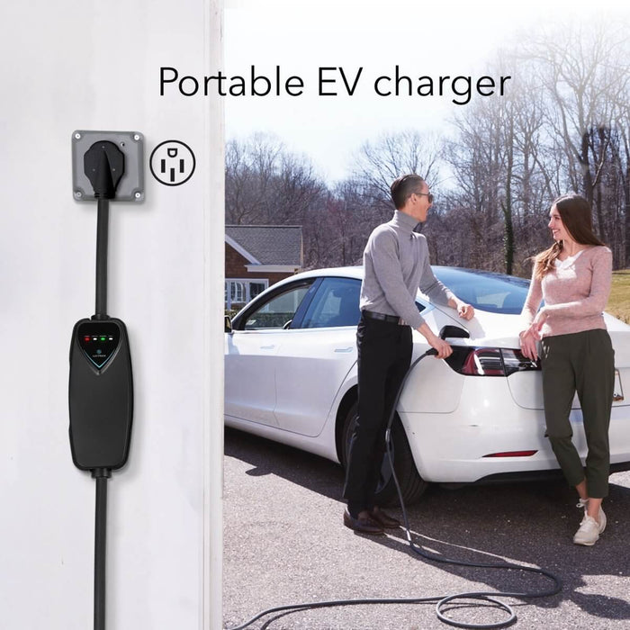 Lectron Portable Level 2 Tesla Charger + CCS to Tesla Adapter + J1772 to Tesla Adapter Bundle | 240V | 40 Amp | NEMA 14-50
