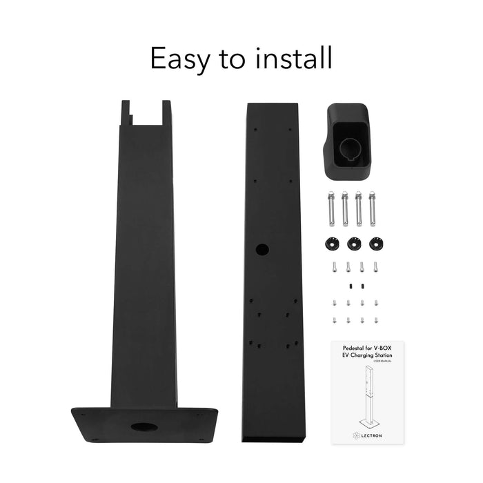 EV Charger Pedestal Stand for V-BOX EV Charging Station | Lectron